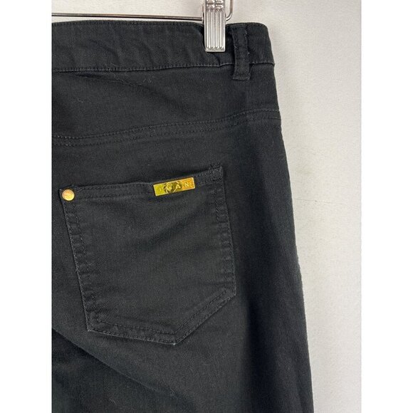 Iman Womens Black Straight-Leg Jeans S - Picture 5 of 5